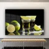 Tequila Shots & Lemons Print Tempered Glass Wall Art 100% Made in Australia Ready to Hang - Image 2