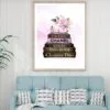 Pink Perfume On Book set Design Home Decor Premium Quality Poster Print Choose Your Sizes - Image 2