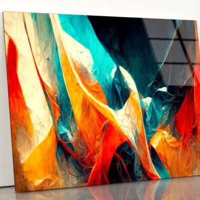 Colorful Abstract Design Acrylic Glass Print Tempered Glass Wall Art 100% Made in Australia Ready to Hang