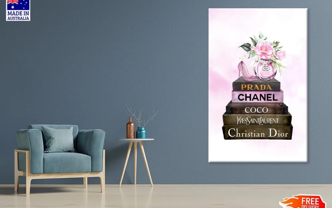 Pink Perfume On Book set Print 100% Australian Made