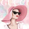 Lady With Pink Hat Fashion Store Art Design Home Decor Premium Quality Poster Print Choose Your Sizes - Image 4