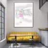 Pink Girl With Elegant Fashion Store Design Home Decor Premium Quality Poster Print Choose Your Sizes - Image 2