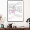 Pink Girl With Elegant Fashion Store Design Home Decor Premium Quality Poster Print Choose Your Sizes