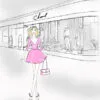 Pink Girl With Elegant Fashion Store Design Home Decor Premium Quality Poster Print Choose Your Sizes - Image 4