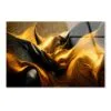Black And Gold Waves Abstract Acrylic Glass Print Tempered Glass Wall Art 100% Made in Australia Ready to Hang - Image 4