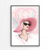 Lady With Pink Hat Fashion Store Art Design Home Decor Premium Quality Poster Print Choose Your Sizes - Image 3