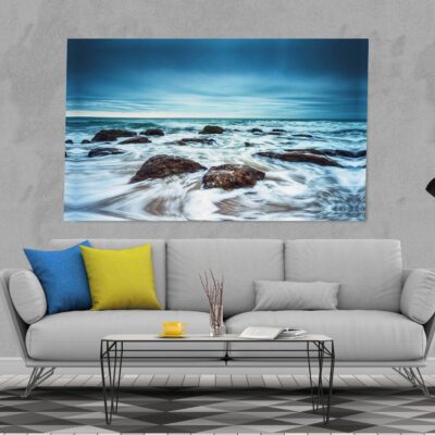 Stunning beach wave blue Print 100% Australian Made