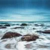 Stunning beach wave blue Print 100% Australian Made - Image 2