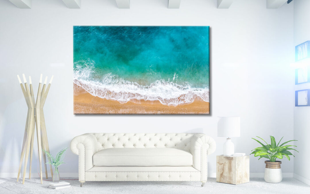 Stunning beach wave, sea, beach ,Print 100% Australian Made