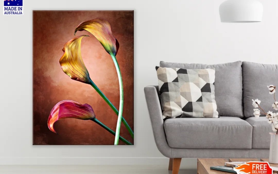 Colourful Lily Flowers Print 100% Australian Made