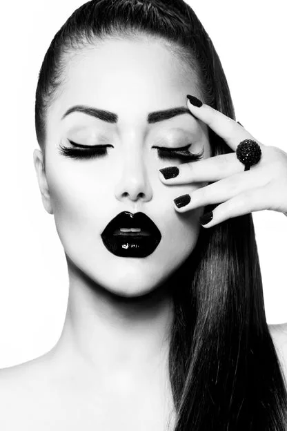 B&W Fashion Girl Design Home Decor Premium Quality Poster Print Choose Your Sizes - Image 4