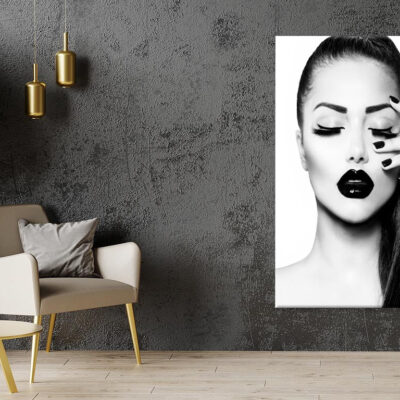 B&W Fashion Girl Print 100% Australian Made