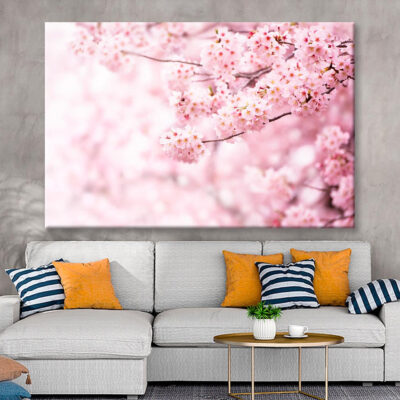 Cherry Blossom In Full Bloom Wall Art Decor 100% Australian Made