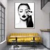 B&W Fashion Girl Design Home Decor Premium Quality Poster Print Choose Your Sizes