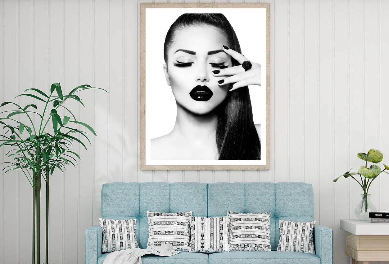 B&W Fashion Girl Design Home Decor Premium Quality Poster Print Choose Your Sizes - Image 2