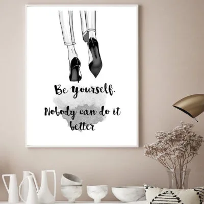 Be Yourself Quote Design Home Decor Premium Quality Poster Print Choose Your Sizes