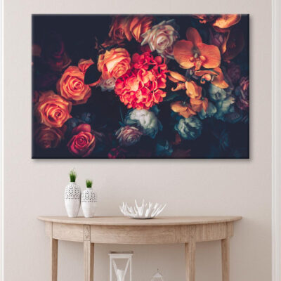 Artificial Flowers Wall for Background in Vintage Style Wall Art Decor 100% Australian Made