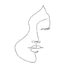 Woman Face B&W Line Art Design Print 100% Australian Made - Image 3
