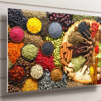 Herbs And Spices UV Direct Aluminum Print Australian Made Quality