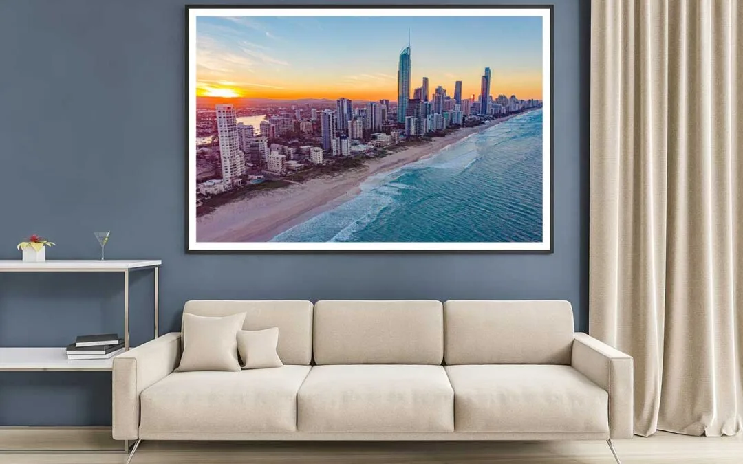 Beach & Gold Coast Sunset View Photograph Home Decor Premium Quality Poster Print Choose Your Sizes
