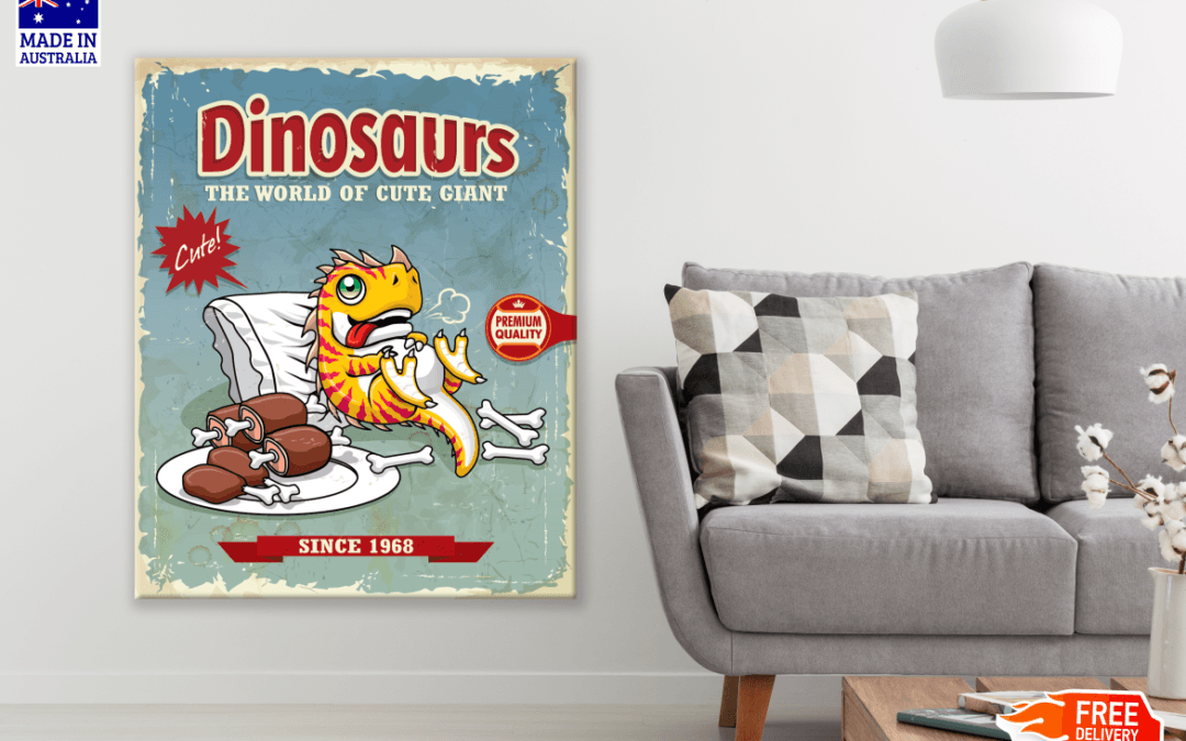 Dinosaur Poster Print 100% Australian Made