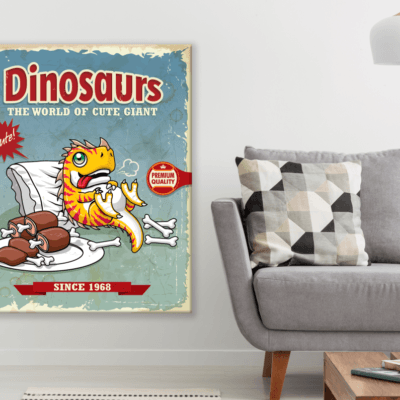 Dinosaur Poster Print 100% Australian Made