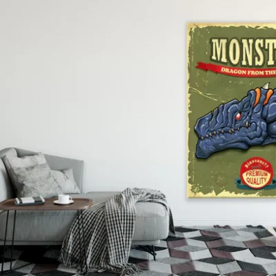 Monster Dragon Poster Print 100% Australian Made