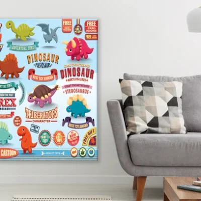 Dinosaur Kid Poster Print 100% Australian Made