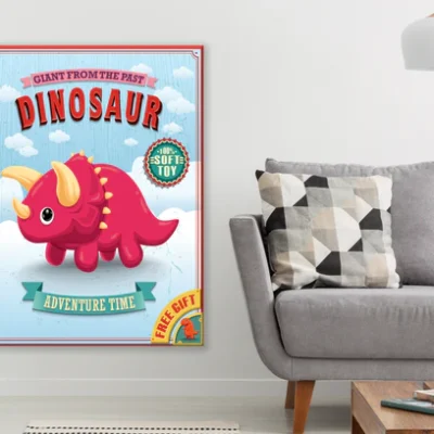 Dinosaur Kid Poster Print 100% Australian Made