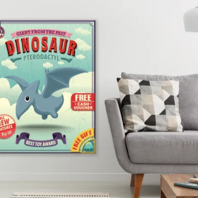Dinosaur Bird Poster Print 100% Australian Made