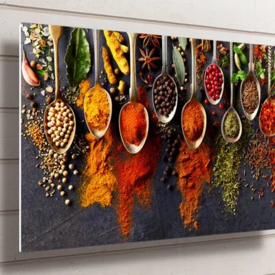 Spices And Herbs UV Direct Aluminum Print Australian Made Quality