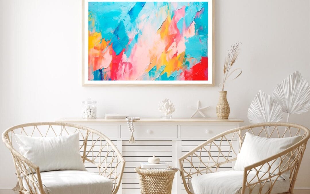 Abstract Colorful Oil Painting Home Decor Premium Quality Poster Print Choose Your Sizes