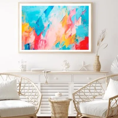Abstract Colorful Oil Painting Home Decor Premium Quality Poster Print Choose Your Sizes