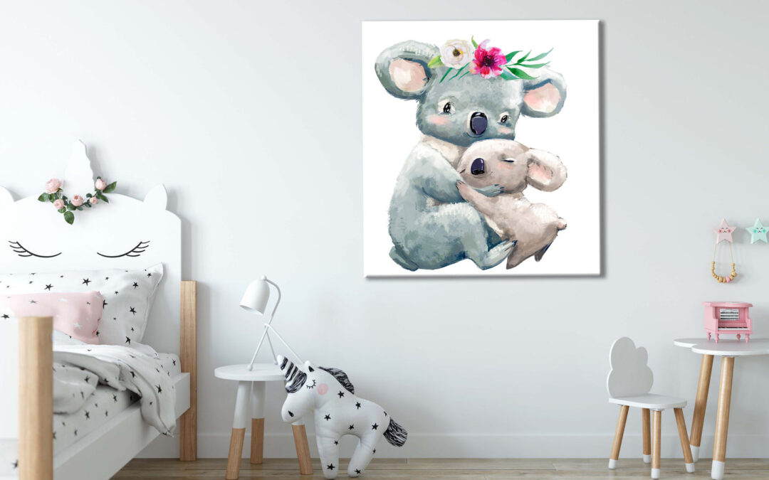 Koala Watercolour Kids Art Print 100% Australian Made