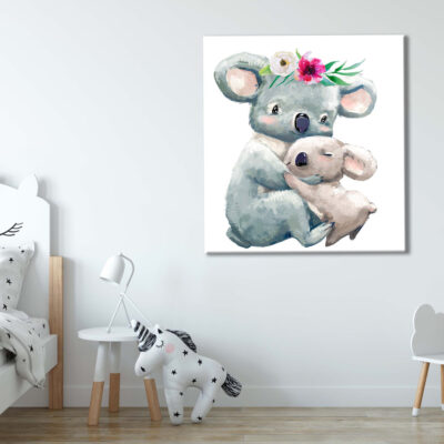 Koala Watercolour Kids Art Print 100% Australian Made
