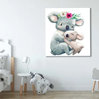 Koala Watercolour Kids Art Print 100% Australian Made