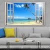 Stunning Beach View Window Photograph Print 100% Australian Made