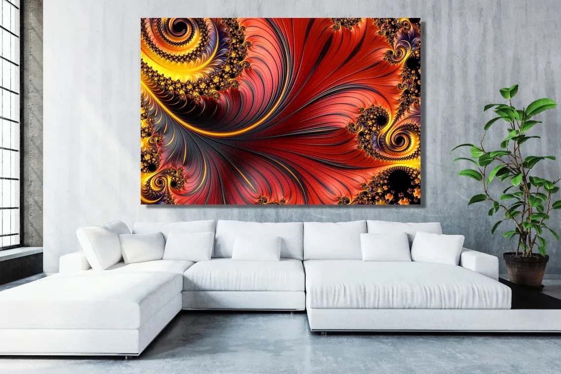 Abstract Fractal Art UV Direct Aluminum Print Australian Made Quality - Image 2