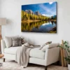 Bella Home Autumn View at Lake Antorno Italy Print Canvas Ready to hang - Image 2