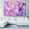 Purple Cherry Blossom Flower UV Direct Aluminum Print Australian Made Quality - Image 2