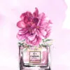 Perfume With Pink Shaded Flower Design Home Decor Premium Quality Poster Print Choose Your Sizes - Image 4