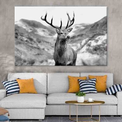 Black & white Deer 100% Australian Made