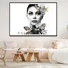Fashion Girl B&W Gold Portrait Photograph Home Decor Premium Quality Poster Print Choose Your Sizes - Image 2