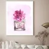Perfume With Pink Shaded Flower Design Home Decor Premium Quality Poster Print Choose Your Sizes - Image 2
