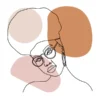 Girl with Hair Design Line Art Design Print 100% Australian Made - Image 3