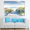 Cloudy Sky & Wooden Path to Sea Print 100% Australian Made - Image 2