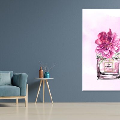 Perfume With Pink Shaded Flower Print 100% Australian Made