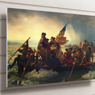 Emanuel Leutze, Washington Crossing The Delaware UV Direct Aluminum Print Australian Made Quality