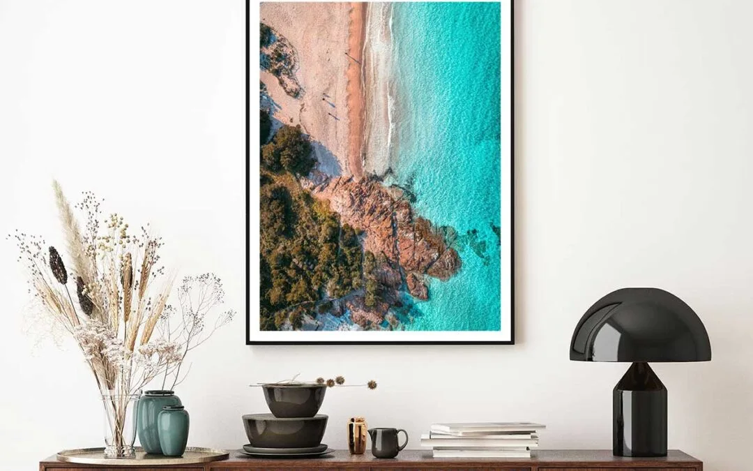 Rocky Beach in Sardinia Aerial View Photograph Home Decor Premium Quality Poster Print Choose Your Sizes