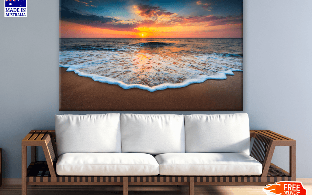 Beautiful Cloudscape Over the Sea Sunrise Photograph Print 100% Australian Made